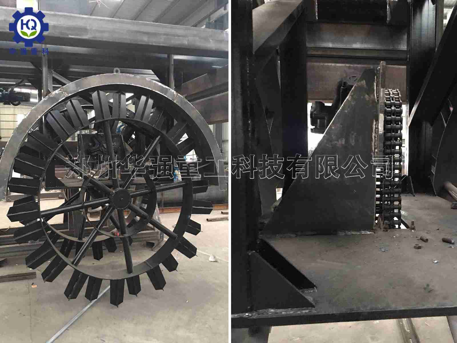 輪盤翻堆機